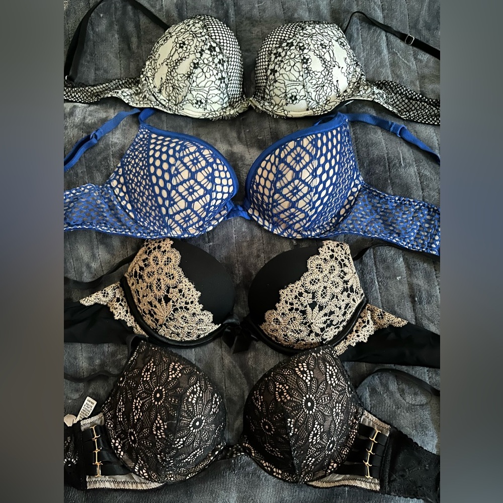 Lot of 8 Victoria’s Secret Padded Bras 32B